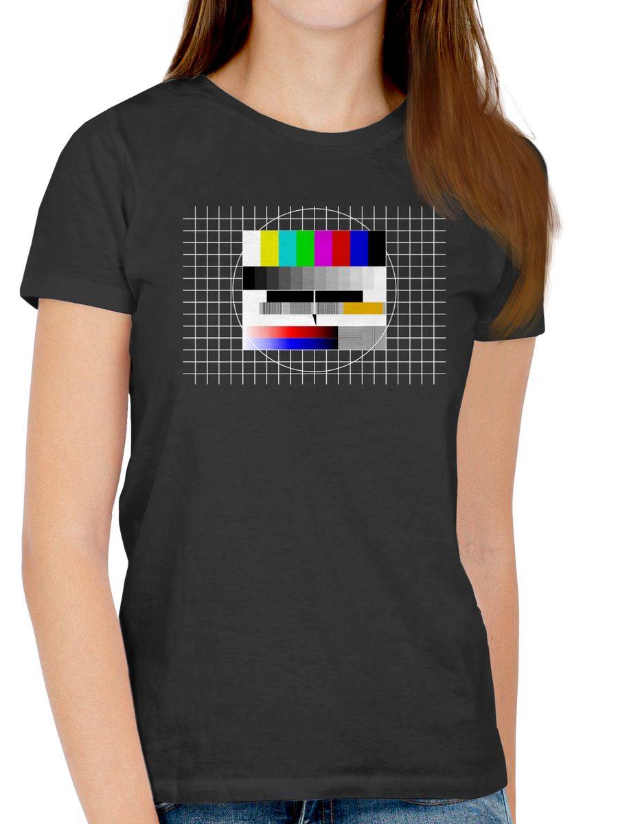Shirtracer Fernseher TV Testbild Shirts & Mehr Shirtracer