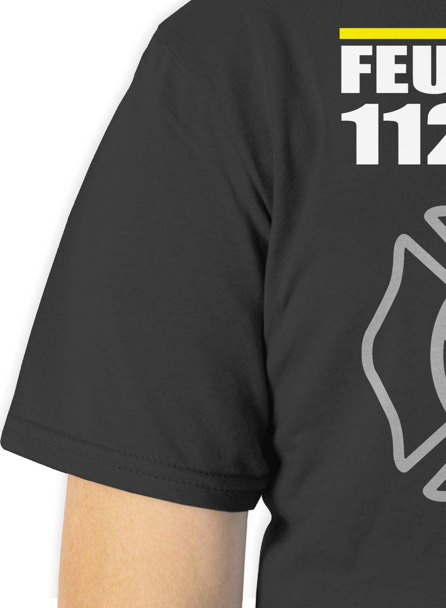 Shirtracer Feuerwehr 112 Prozent - Einsatz Kameradschaft Leidenschaft - Freiwillige Feuerwe Shirtracer