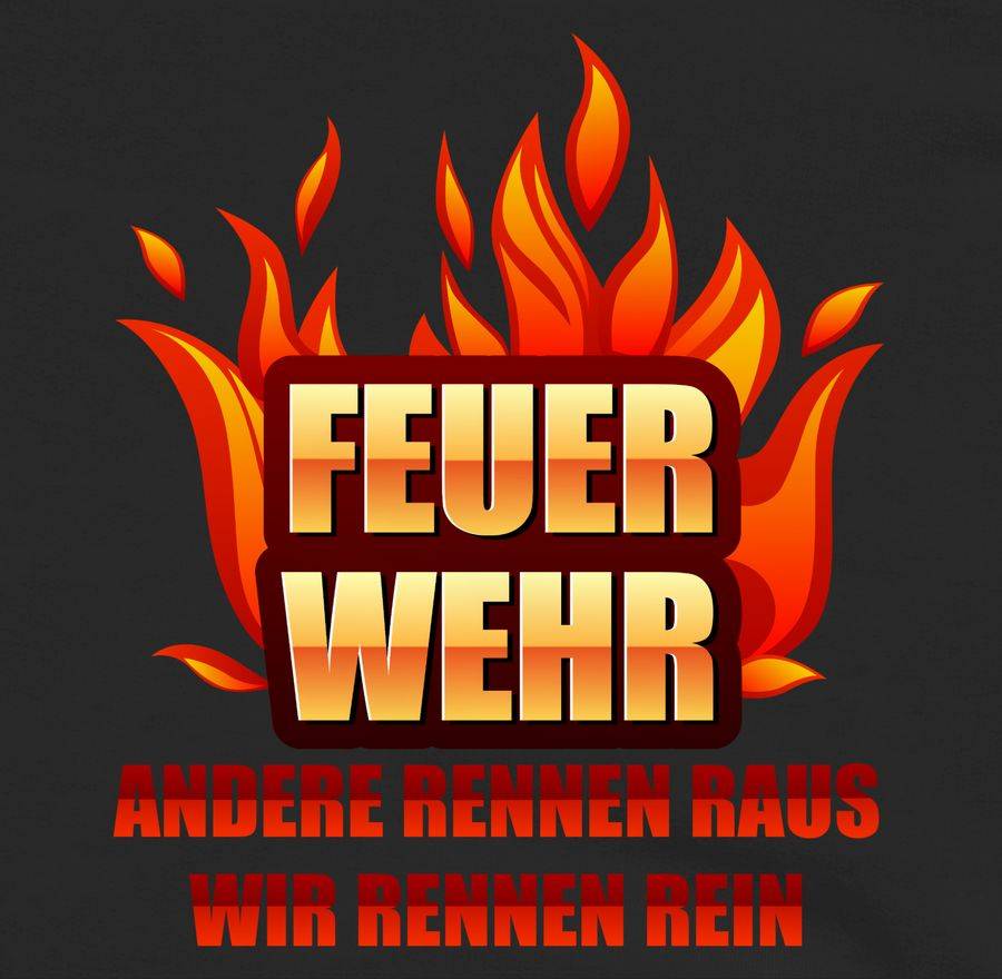 Shirtracer Feuerwehr - Andere Rennen Raus Wir Rennen Rein: Tshirt Gym Bag Shirtracer