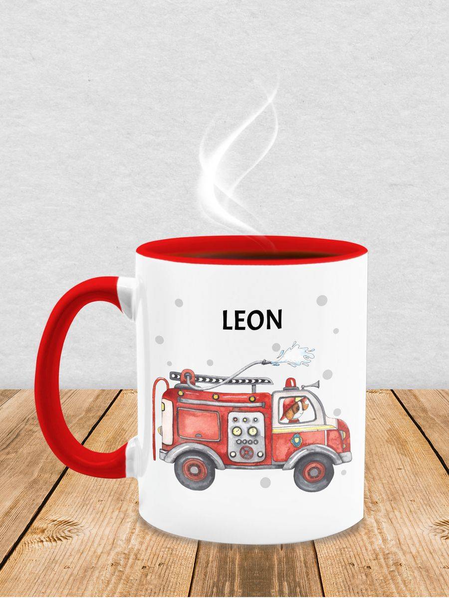 Shirtracer Feuerwehr Auto Feuerwehrauto 112 Fire Truck Löschfahrzeug: T-Shirt Turnbeutel Shirtracer