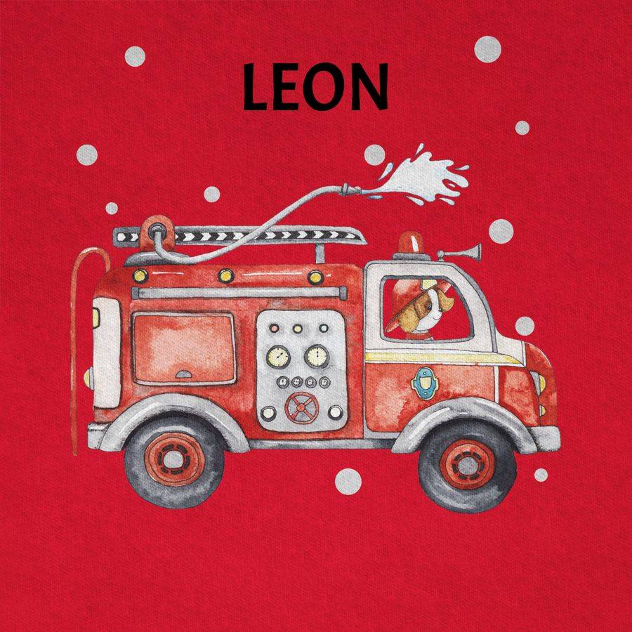 Shirtracer Feuerwehr Auto Feuerwehrauto 112 Fire Truck Löschfahrzeug: T-Shirt Turnbeutel Shirtracer