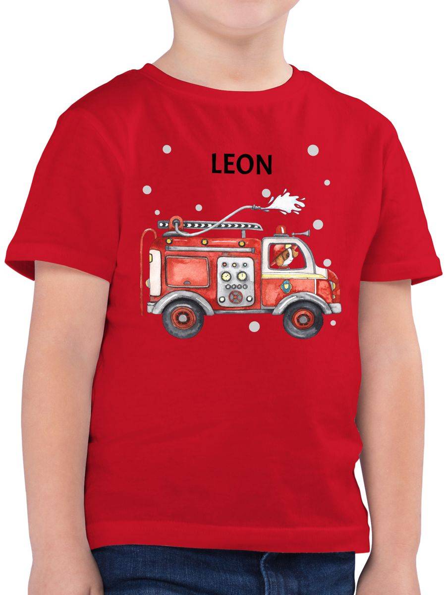 Shirtracer Feuerwehr Auto Feuerwehrauto 112 Fire Truck Löschfahrzeug: T-Shirt Turnbeutel Shirtracer