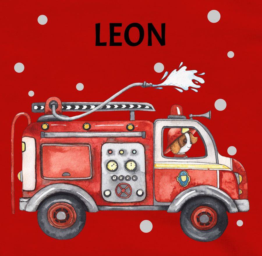 Shirtracer Feuerwehr Auto Feuerwehrauto 112 Fire Truck Löschfahrzeug: T-Shirt Turnbeutel Shirtracer