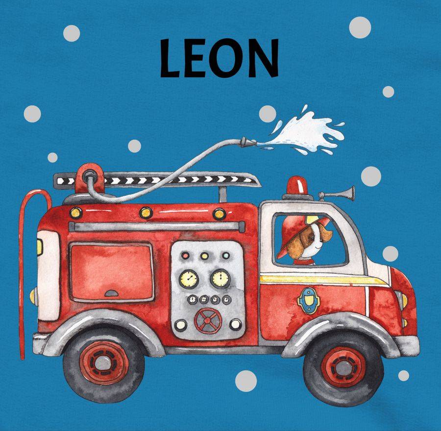 Shirtracer Feuerwehr Auto Feuerwehrauto 112 Fire Truck Löschfahrzeug: T-Shirt Turnbeutel Shirtracer