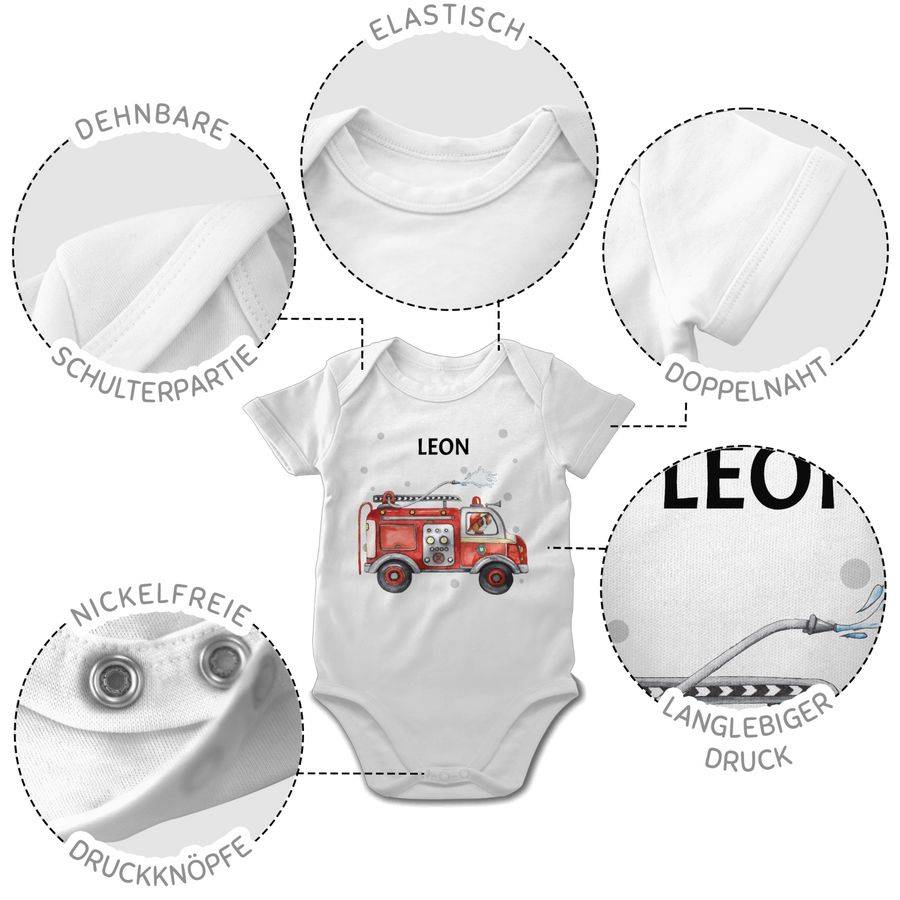 Shirtracer Feuerwehr Auto Feuerwehrauto 112 Fire Truck Löschfahrzeug: T-Shirt Turnbeutel Shirtracer