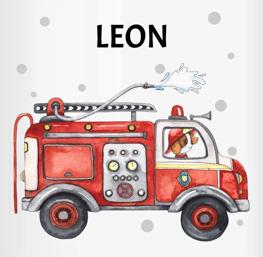 Shirtracer Feuerwehr Auto Feuerwehrauto 112 Fire Truck Löschfahrzeug: T-Shirt Turnbeutel Shirtracer