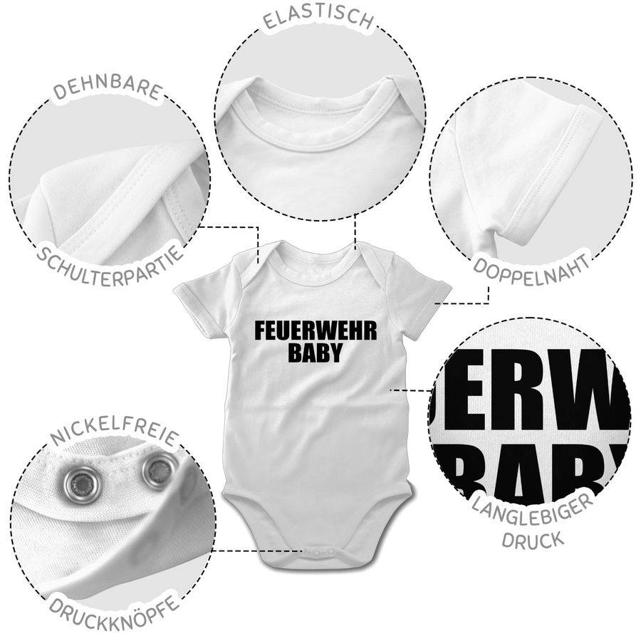 Shirtracer Feuerwehr Baby - Schwarz Shirts & Mehr Shirtracer