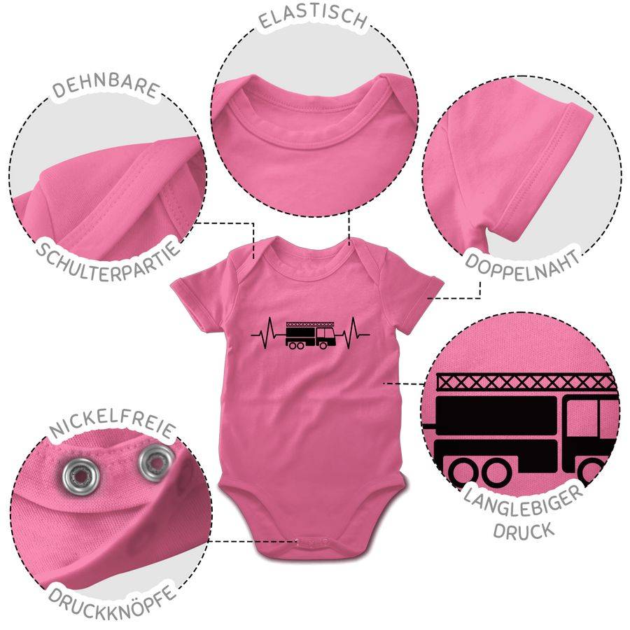 Shirtracer Feuerwehr Herzschlag - Schwarz Shirts & Mehr Shirtracer