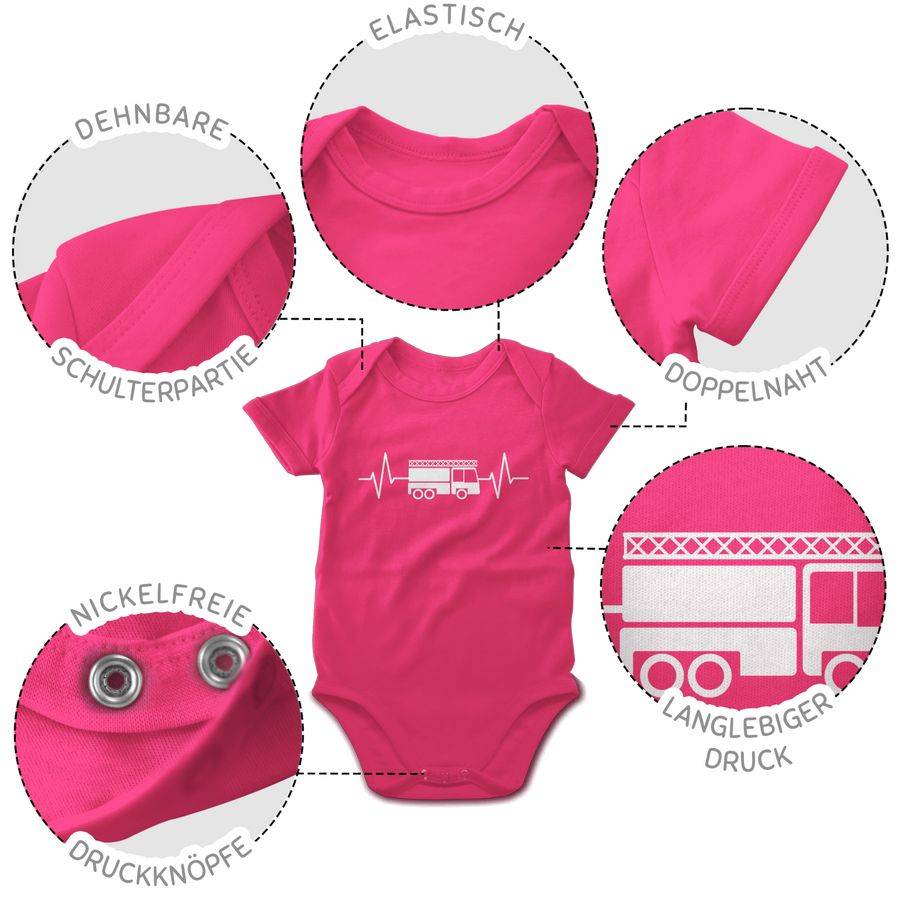 Shirtracer Feuerwehr Herzschlag - Weiß Shirts & Mehr Shirtracer