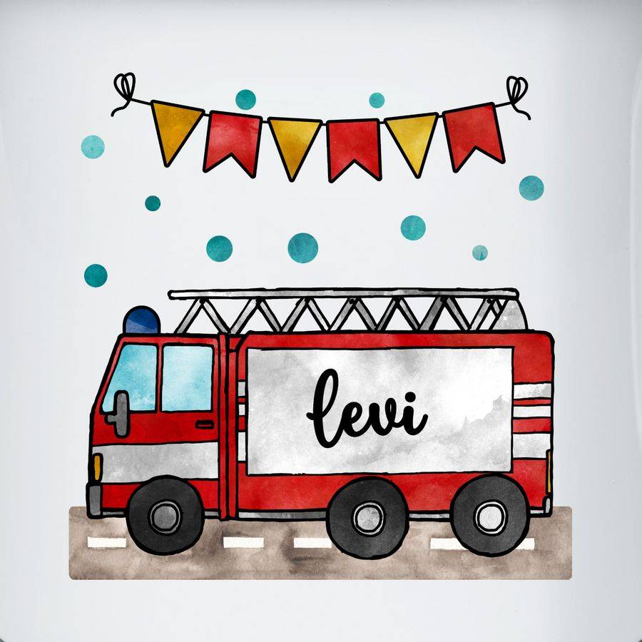 Shirtracer Feuerwehrauto - Geschenk: Tshirt Turnbeutel Shirtracer