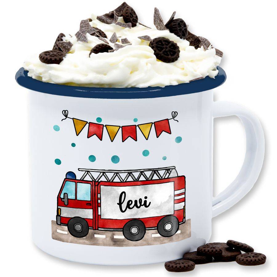 Shirtracer Feuerwehrauto - Geschenk: Tshirt Turnbeutel Shirtracer