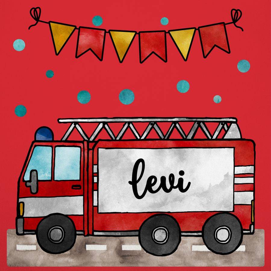 Shirtracer Feuerwehrauto - Geschenk: Tshirt Turnbeutel Shirtracer