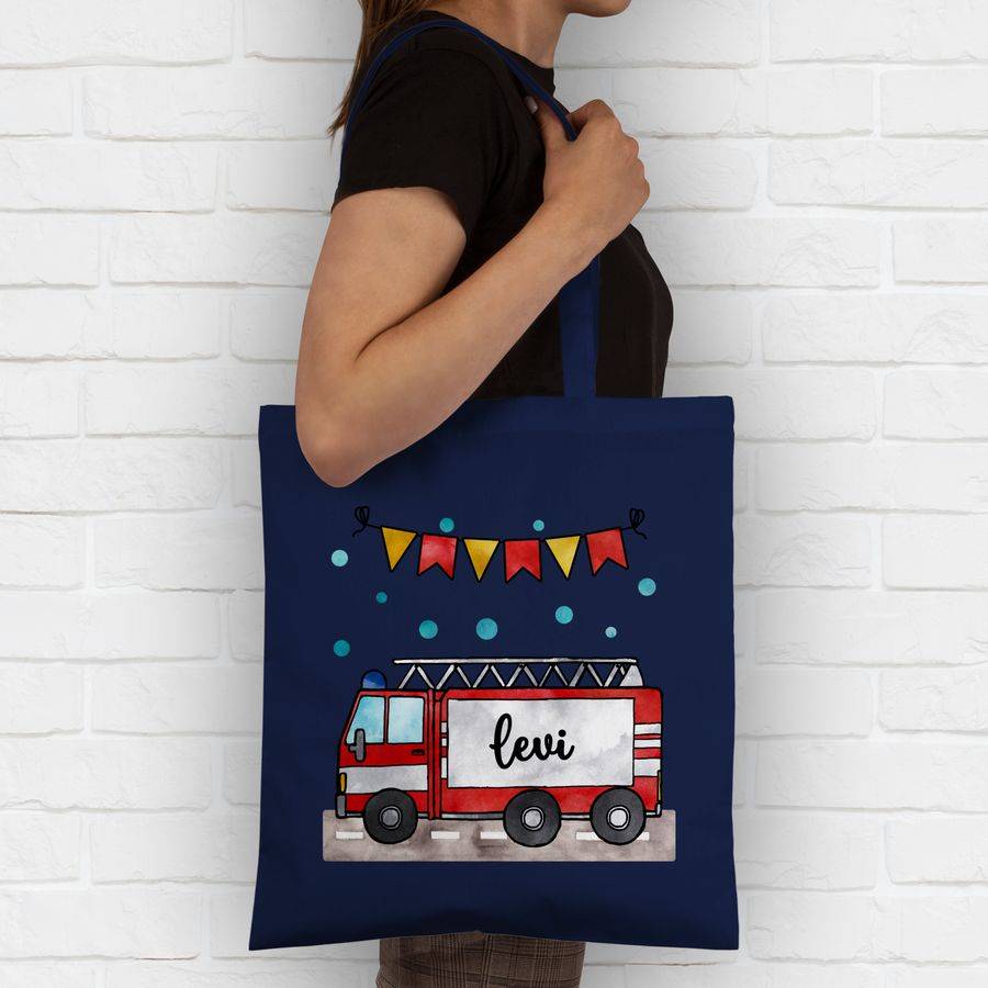 Shirtracer Feuerwehrauto - Geschenk: Tshirt Turnbeutel Shirtracer