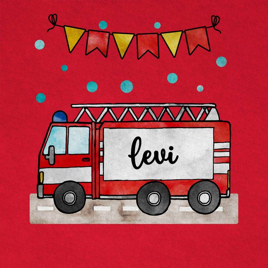 Shirtracer Feuerwehrauto - Geschenk: Tshirt Turnbeutel Shirtracer