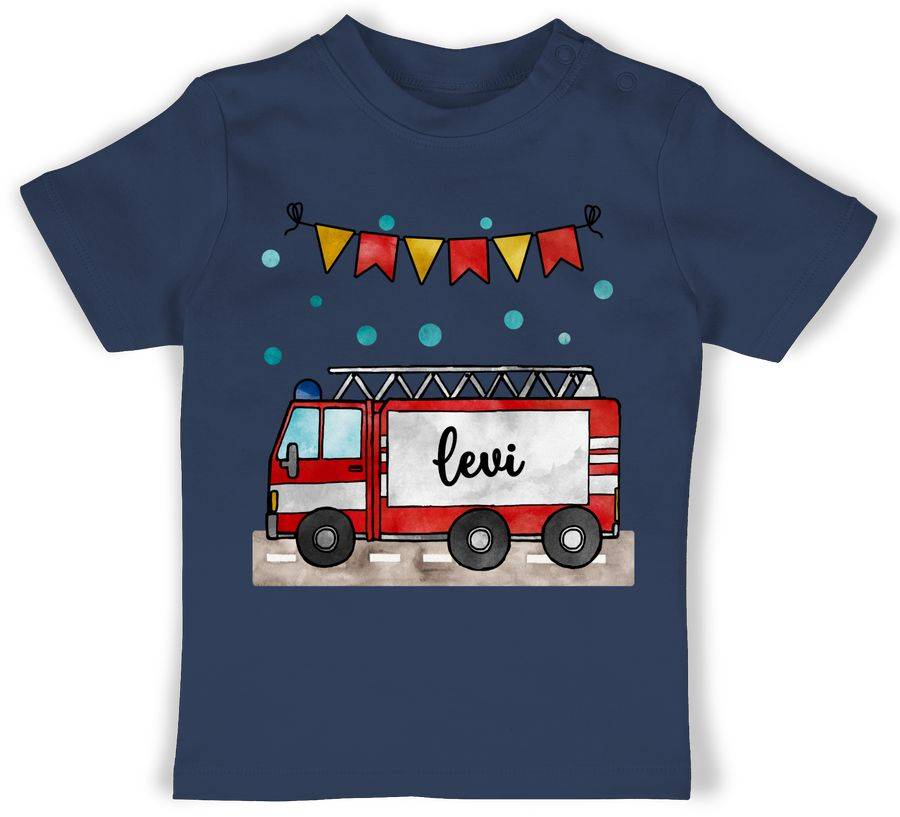 Shirtracer Feuerwehrauto - Geschenk: Tshirt Turnbeutel Shirtracer