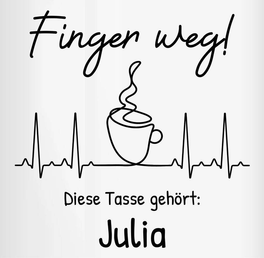 Shirtracer Finger Weg Diese Tasse Gehört Shirts & Mehr Shirtracer