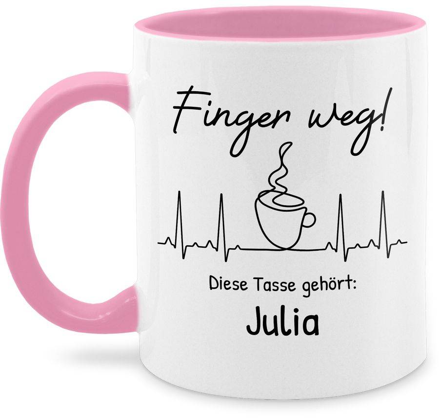 Shirtracer Finger weg diese Tasse gehört Shirts & Mehr Shirtracer