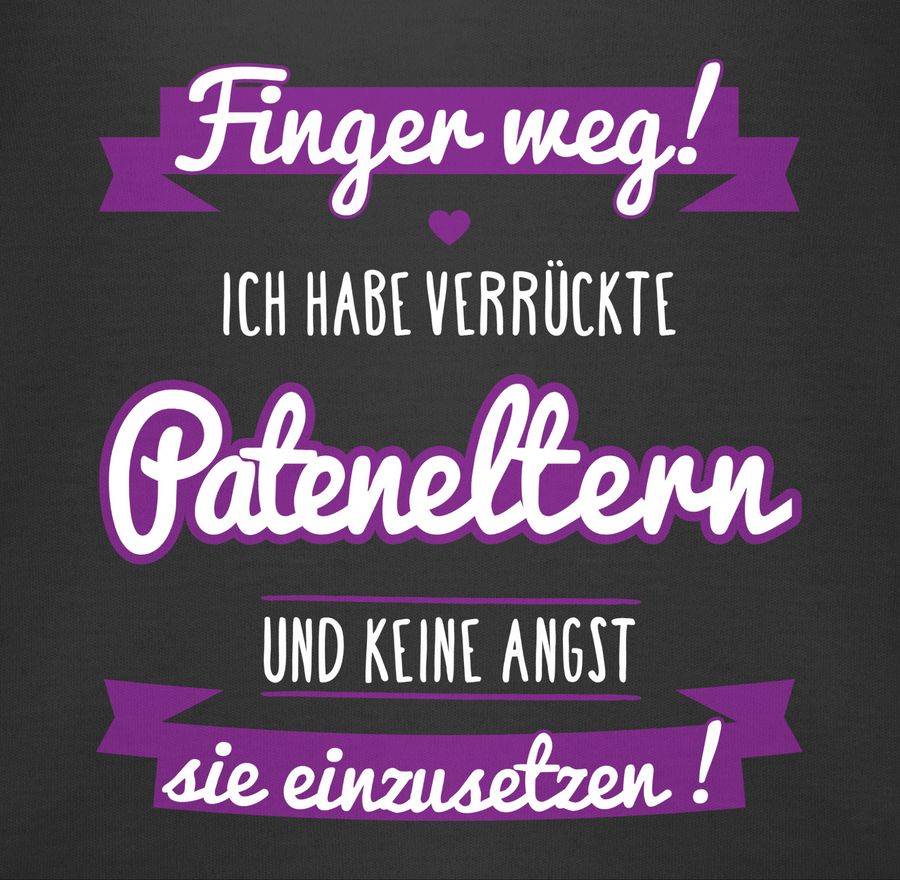 Shirtracer Finger Weg! - Ich Habe Verrückte Pateneltern - Lila Shirts & Mehr Shirtracer