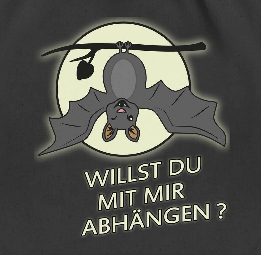 Shirtracer Fledermaus - Willst Du Mit Mir Abhängen ?: Tshirt Gym Bag Shirtracer