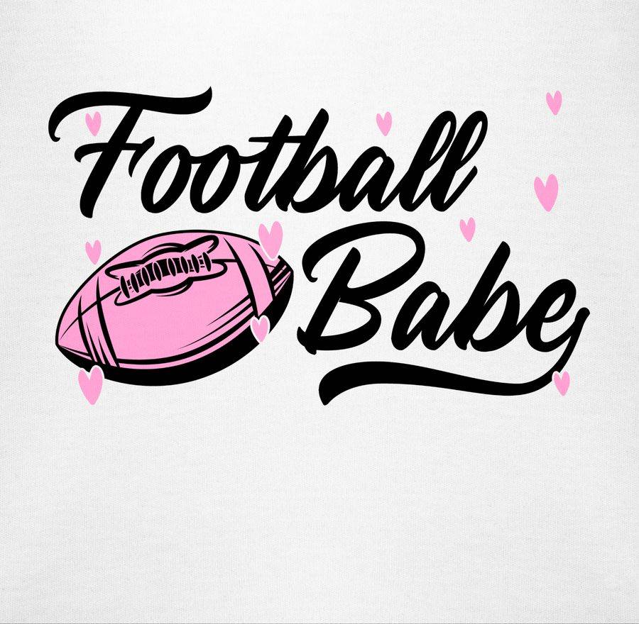 Shirtracer Football Babe Rosa/schwarz Shirts & Mehr Shirtracer