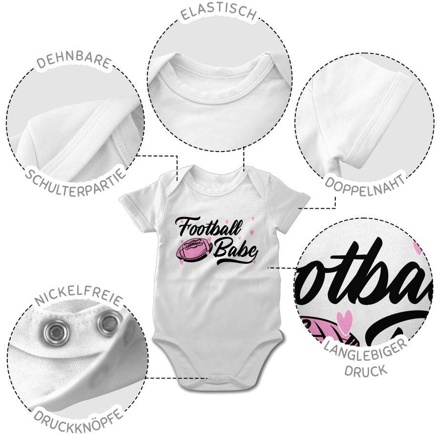 Shirtracer Football Babe Rosa/schwarz Shirts & Mehr Shirtracer