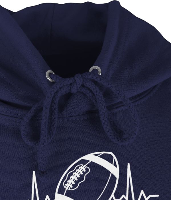 Shirtracer Football Herzschlag - Weiß: T-Shirt Turnbeutel Shirtracer