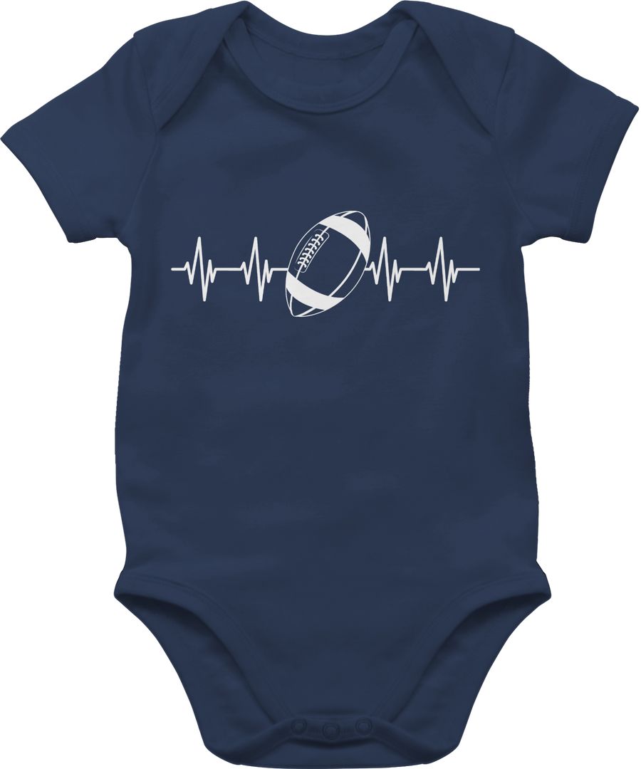 Shirtracer Football Herzschlag - weiß: T-Shirt Turnbeutel Shirtracer
