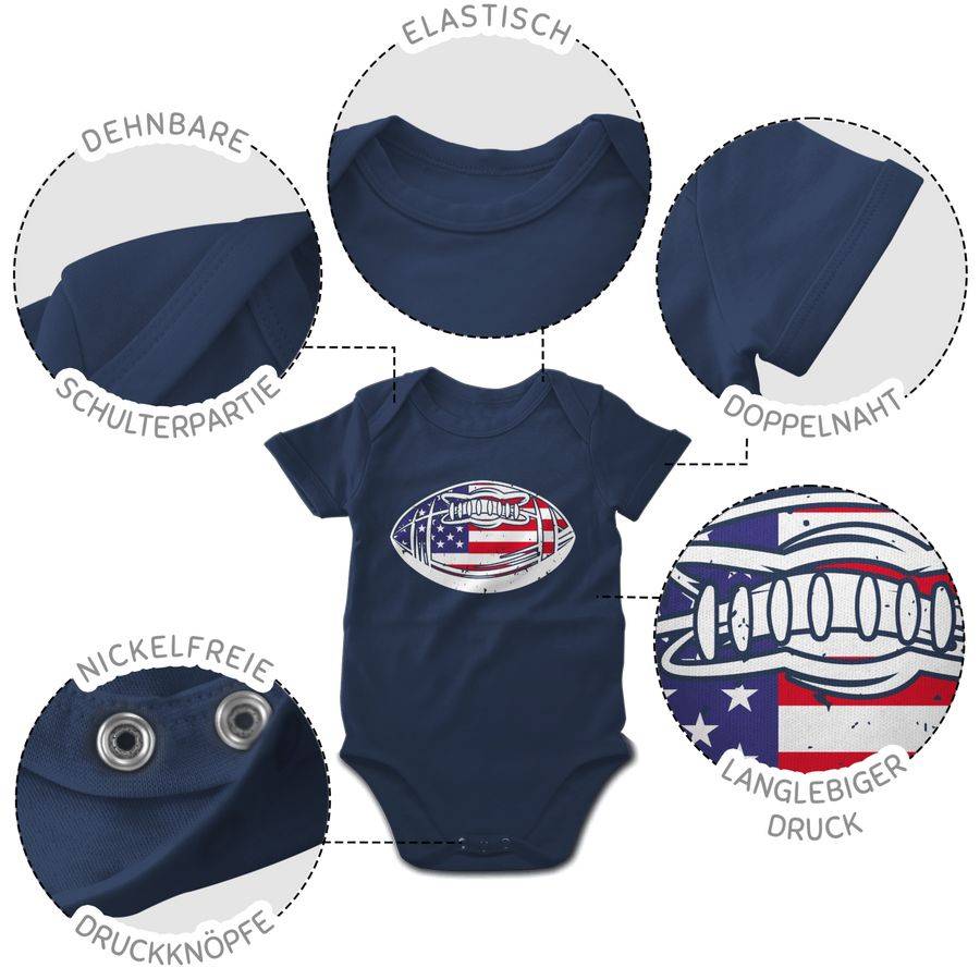 Shirtracer Football Mit Amerikanischer Flagge Shirts & Mehr Shirtracer
