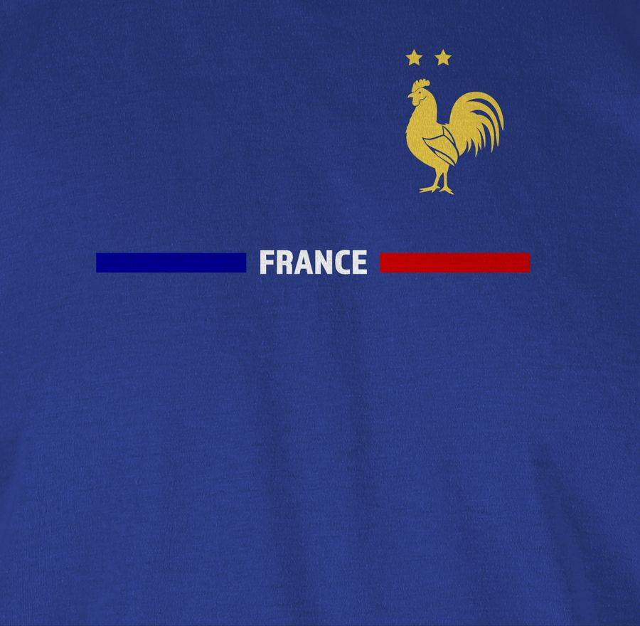 Shirtracer Frankreich Trikot Wappen France Mit Stolz Französisches Fan-Motiv Shirtracer