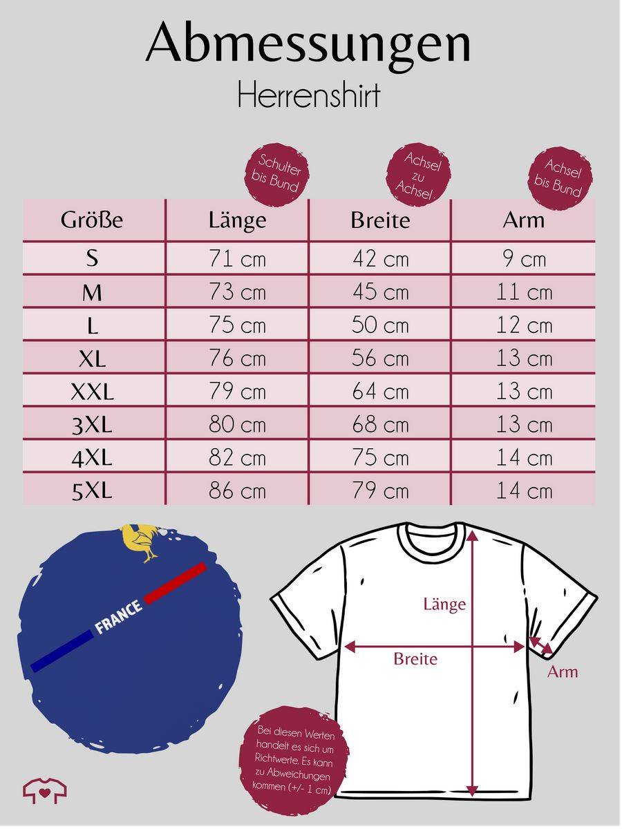 Shirtracer Frankreich Trikot Wappen France Mit Stolz Französisches Fan-Motiv Shirtracer