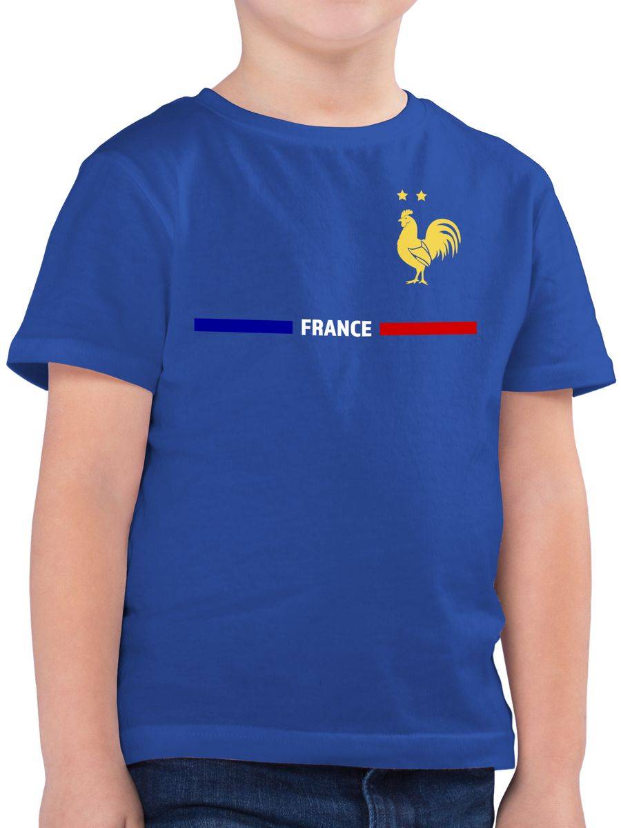 Shirtracer Frankreich Trikot Wappen France mit Stolz Französisches Fan-Motiv Shirtracer