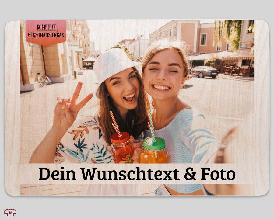 Shirtracer Freundinnen Foto-Box Geschenk Mit Namen Und Bild Erinnerungsbox Freundschaft BFF Fotobox Erinnerungen Mädels Geschenk Shirtracer