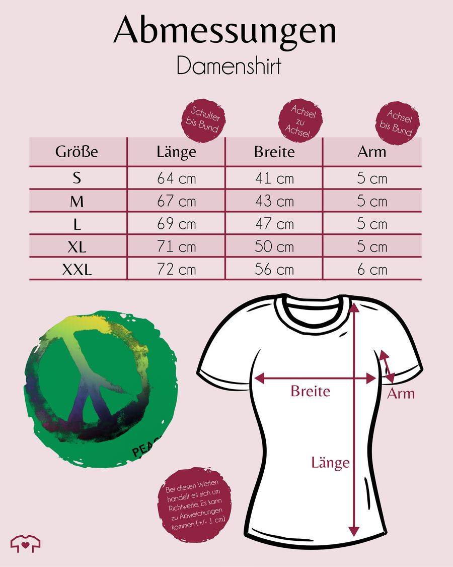 Shirtracer Frieden, Bitte - Peace, Please - Peacesymbol Bunt: T-Shirt Rucksack Shirtracer