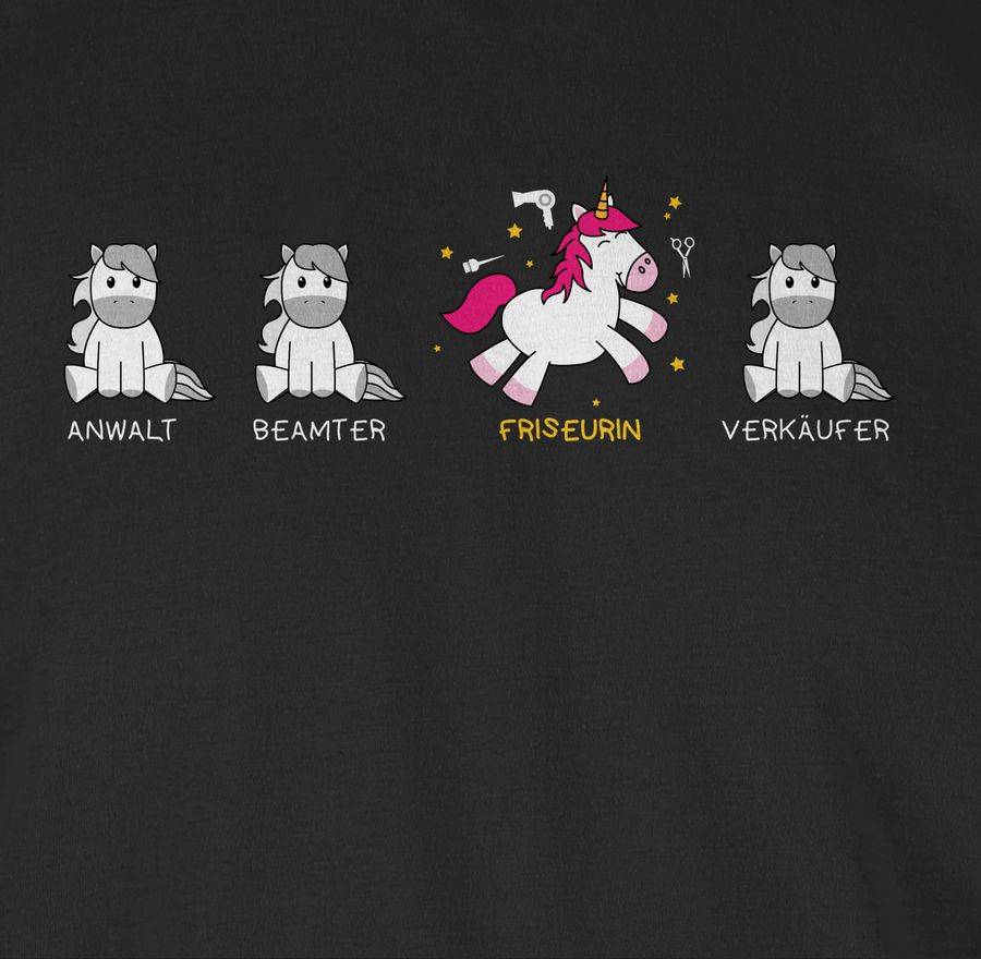 Shirtracer Friseurin Einhorn: Tshirt Rucksack Shirtracer