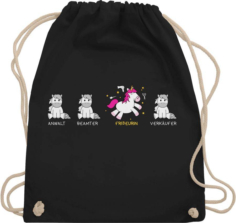 Shirtracer Friseurin Einhorn: Tshirt Rucksack Shirtracer