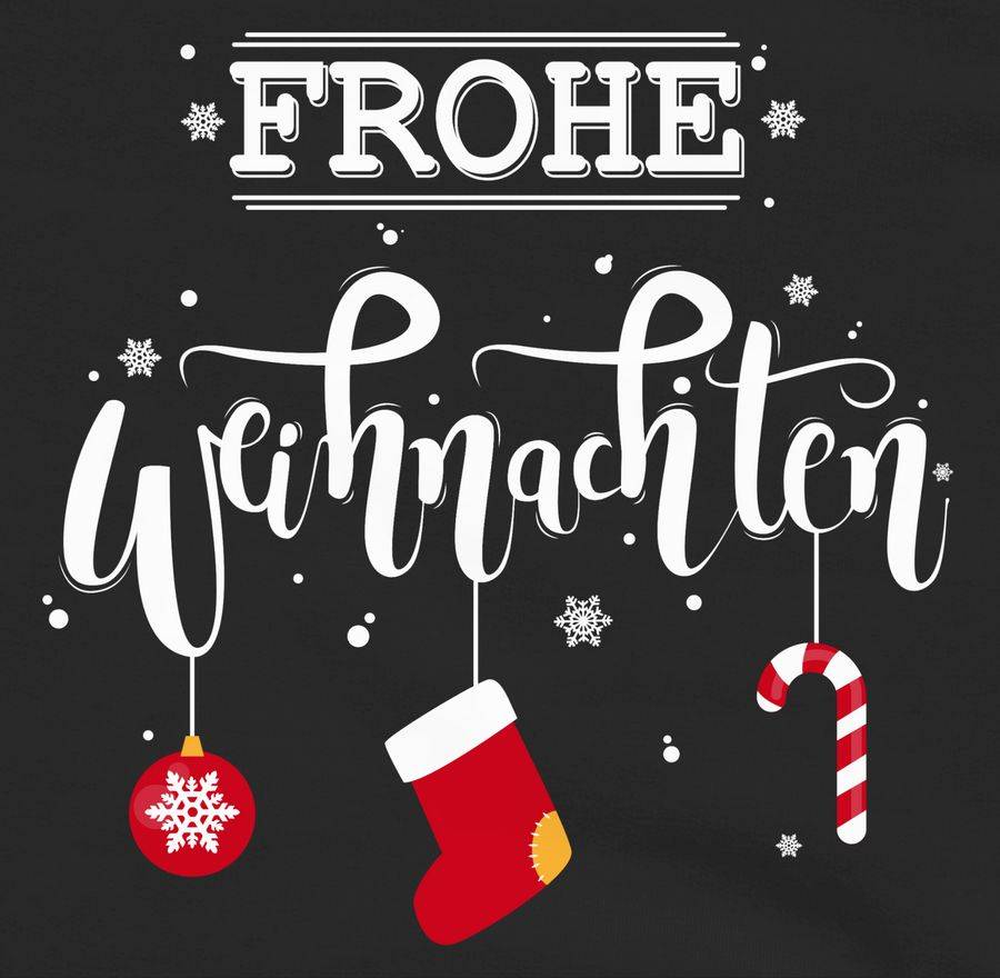 Shirtracer Frohe Weihnachten Lettering Shirts & Mehr Shirtracer