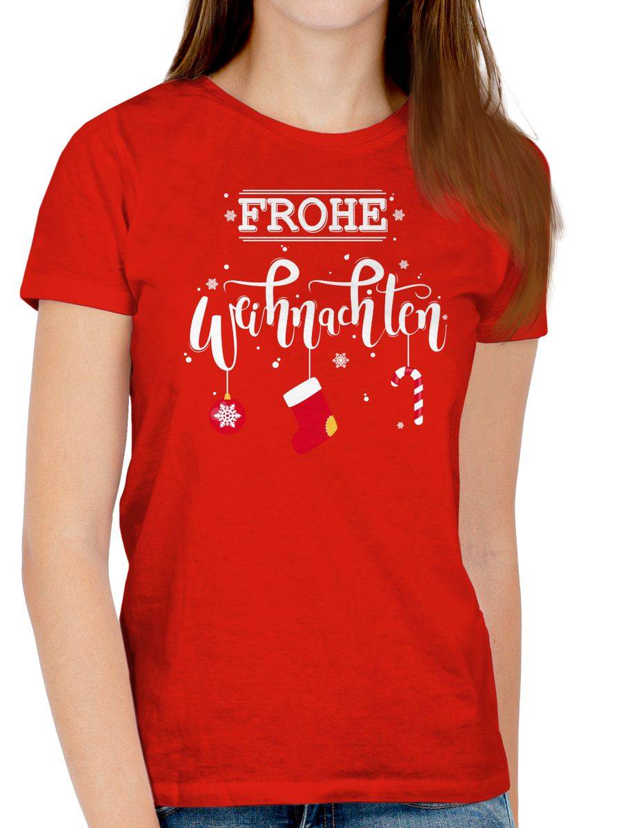 Shirtracer Frohe Weihnachten Lettering Shirts & Mehr Shirtracer