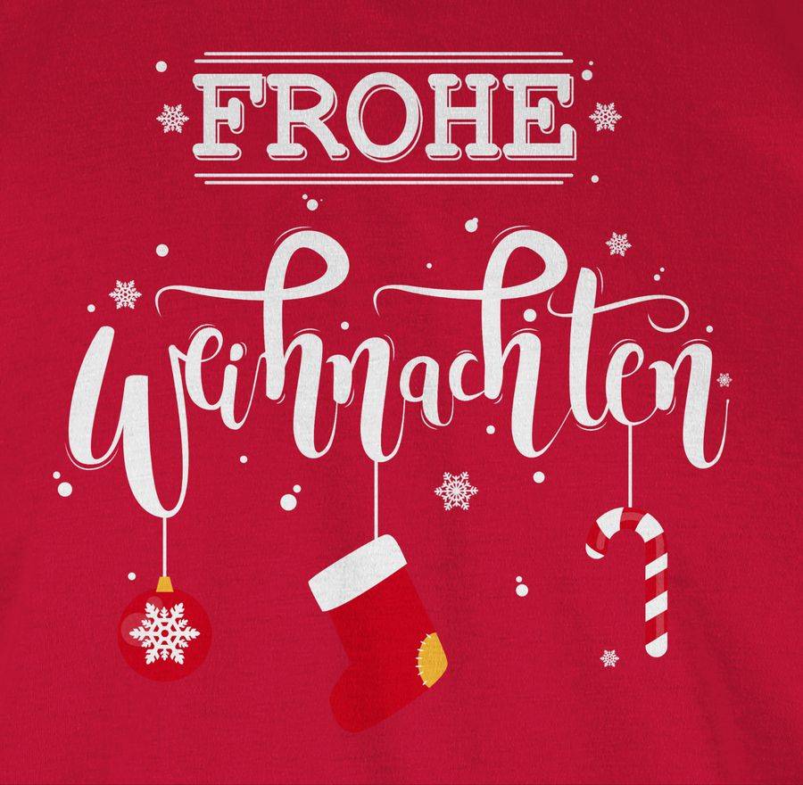 Shirtracer Frohe Weihnachten Lettering Shirts & Mehr Shirtracer