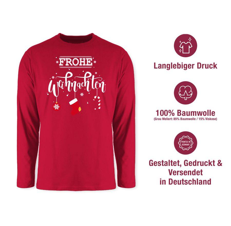 Shirtracer Frohe Weihnachten Lettering Shirts & Mehr Shirtracer