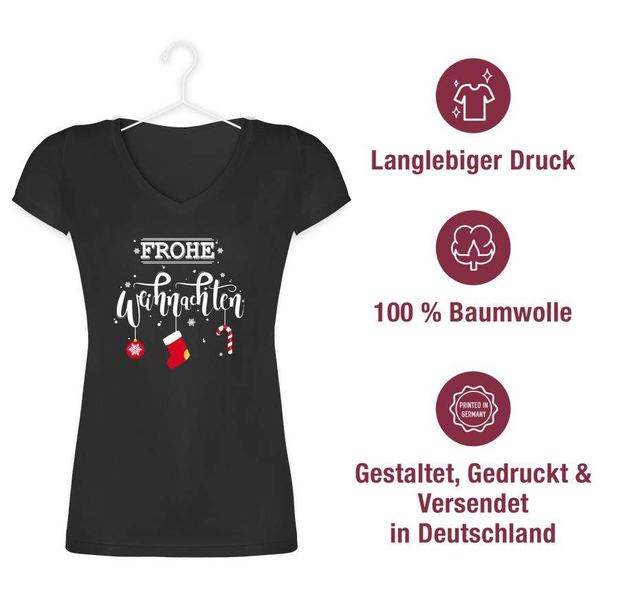 Shirtracer Frohe Weihnachten Lettering Shirts & Mehr Shirtracer