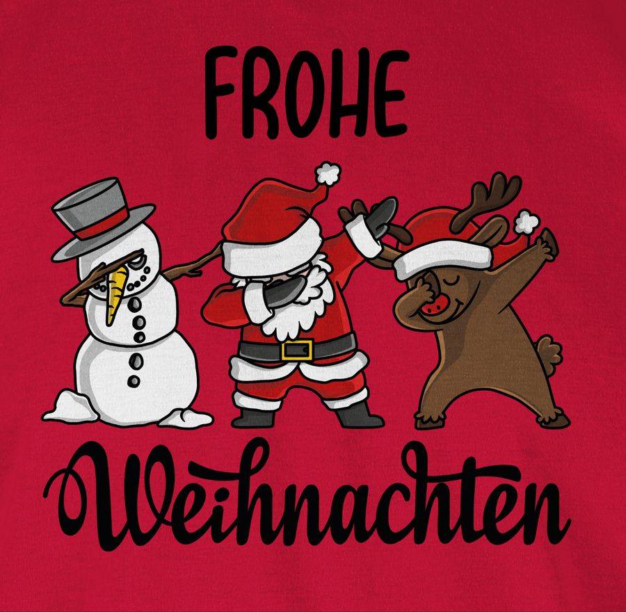 Shirtracer Frohe Weihnachten Mit Dabbing Figuren - Schwarz Shirts & Mehr Shirtracer