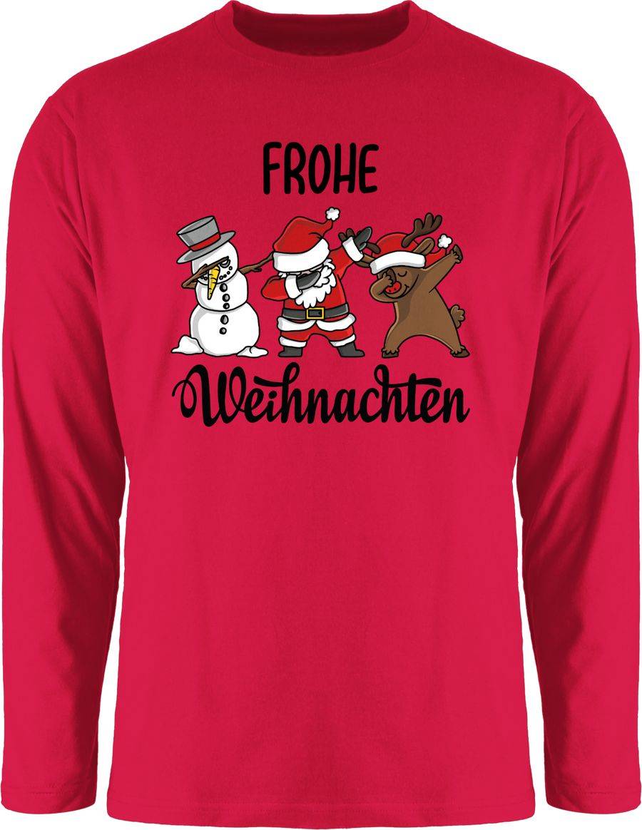 Shirtracer Frohe Weihnachten mit Dabbing Figuren - schwarz Shirts & Mehr Shirtracer