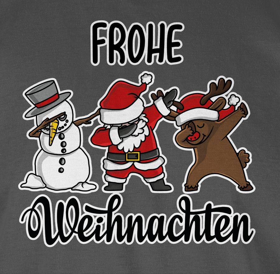 Shirtracer Frohe Weihnachten Mit Dabbing Figuren - Weiß: Tshirt Gym Bag Shirtracer
