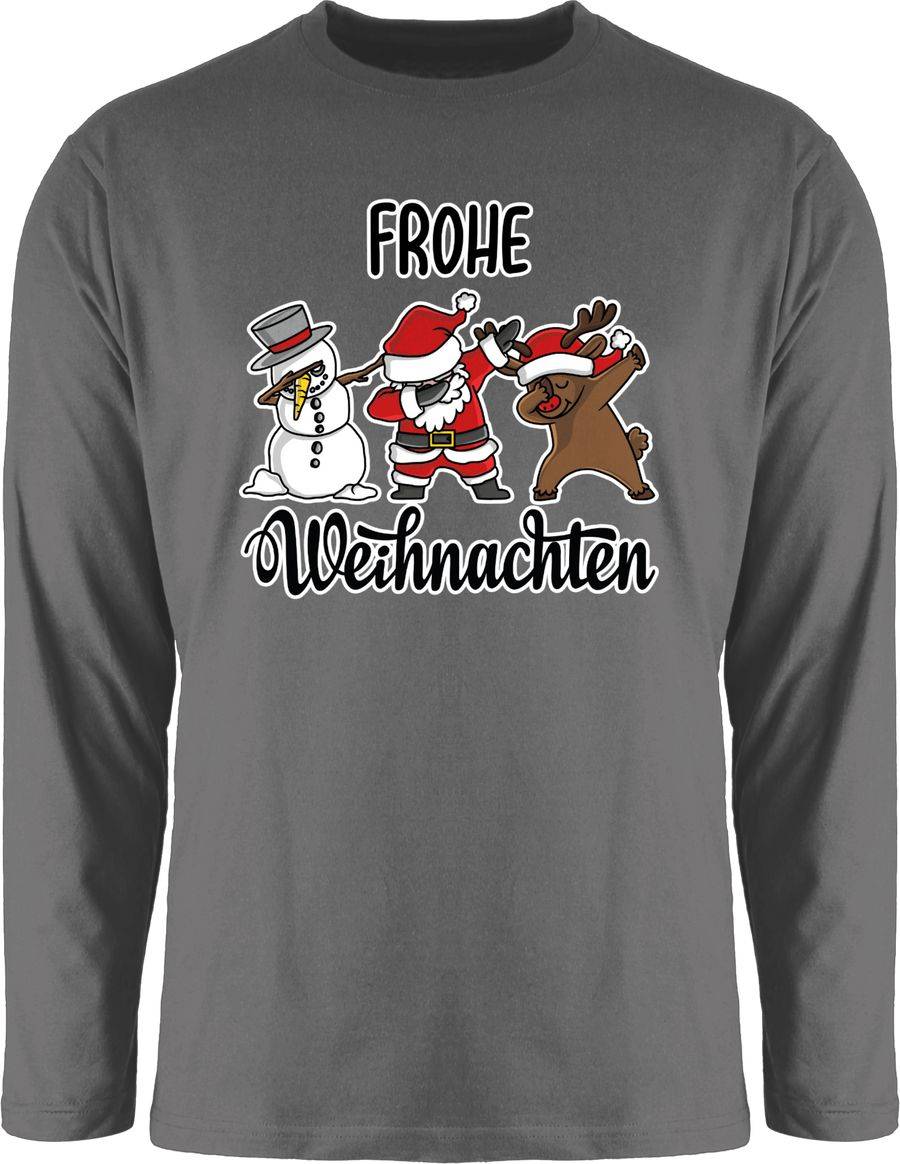 Shirtracer Frohe Weihnachten mit Dabbing Figuren - weiß: Tshirt Gym Bag Shirtracer