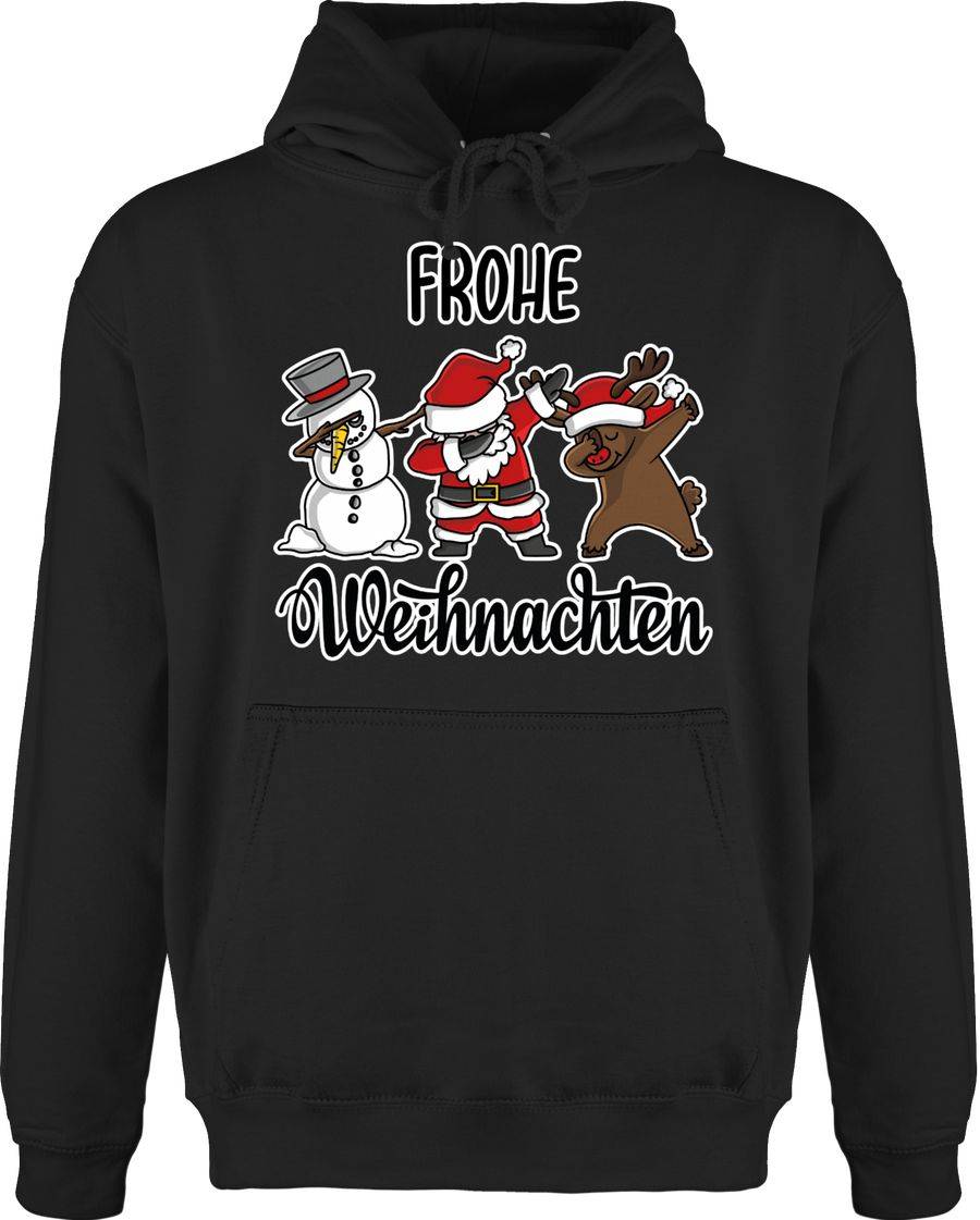 Shirtracer Frohe Weihnachten mit Dabbing Figuren - weiß: Tshirt Gym Bag Shirtracer