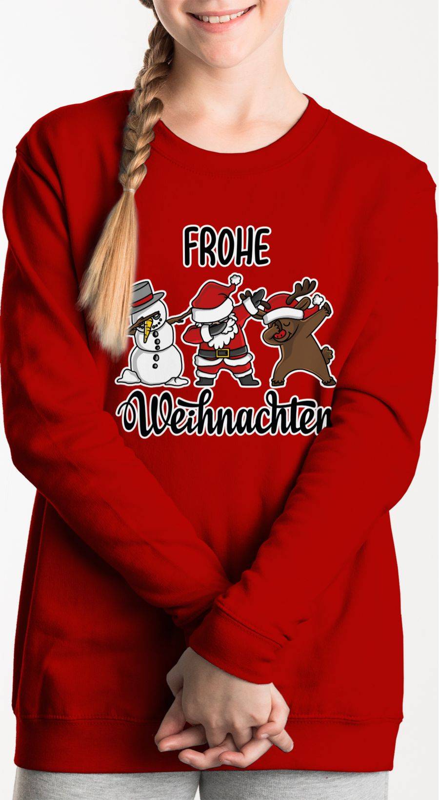 Shirtracer Frohe Weihnachten Mit Dabbing Figuren - Weiß: Tshirt Gym Bag Shirtracer