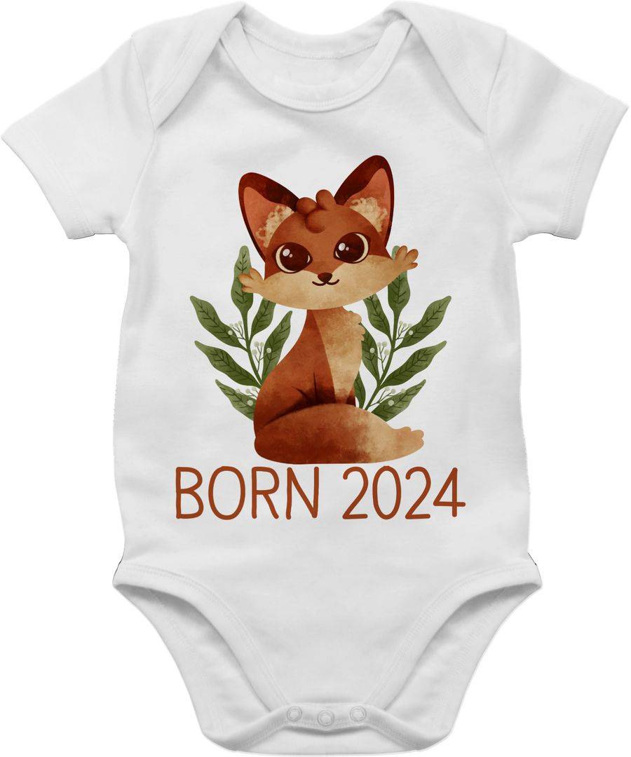 Shirtracer Fuchs Born 2024 Geschenk Geburt: Tshirt Rucksack Shirtracer