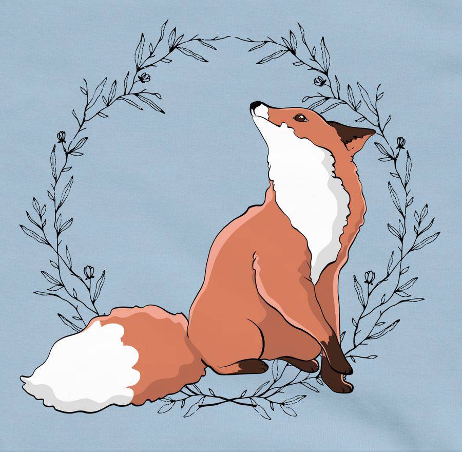 Shirtracer Fuchs Mit Blumenkranz: Tshirt Rucksack Shirtracer