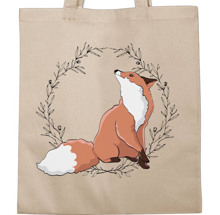Shirtracer Fuchs Mit Blumenkranz: Tshirt Rucksack Shirtracer