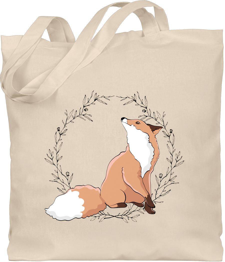 Shirtracer Fuchs mit Blumenkranz: Tshirt Rucksack Shirtracer
